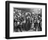 Hop-Pickers Leaving London Bridge at Midnight, 1900-null-Framed Giclee Print