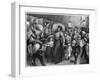 Hop-Pickers Leaving London Bridge at Midnight, 1900-null-Framed Giclee Print