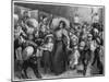 Hop-Pickers Leaving London Bridge at Midnight, 1900-null-Mounted Giclee Print