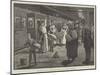 Hop-Pickers Starting from London Bridge Railway Station at Midnight-Enoch Ward-Mounted Giclee Print