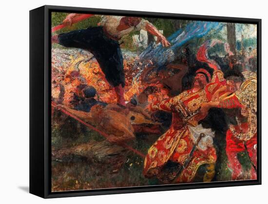 Hopak-Ilya Yefimovich Repin-Framed Stretched Canvas