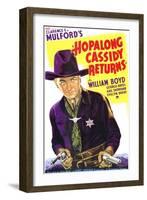 Hopalong Cassidy Returns, 1936-null-Framed Art Print