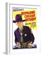 Hopalong Cassidy Returns, 1936-null-Framed Art Print