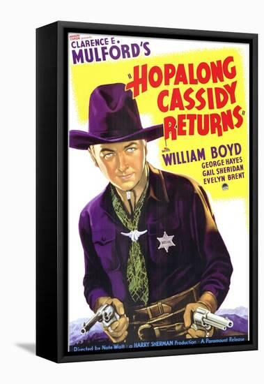 Hopalong Cassidy Returns, 1936-null-Framed Stretched Canvas