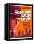 HOPALONG CASSIDY RETURNS, left: William Boyd on window card, 1936-null-Framed Stretched Canvas