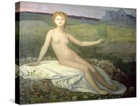 Hope, 1871-2-Pierre Puvis de Chavannes-Stretched Canvas