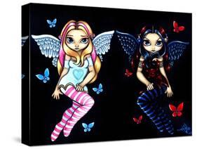 Hope and Despair - Naughty & Nice Fairy Picture-Jasmine Becket-Griffith-Stretched Canvas