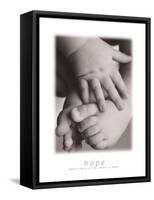 Hope - Baby Hands-Laura Monahan-Framed Stretched Canvas