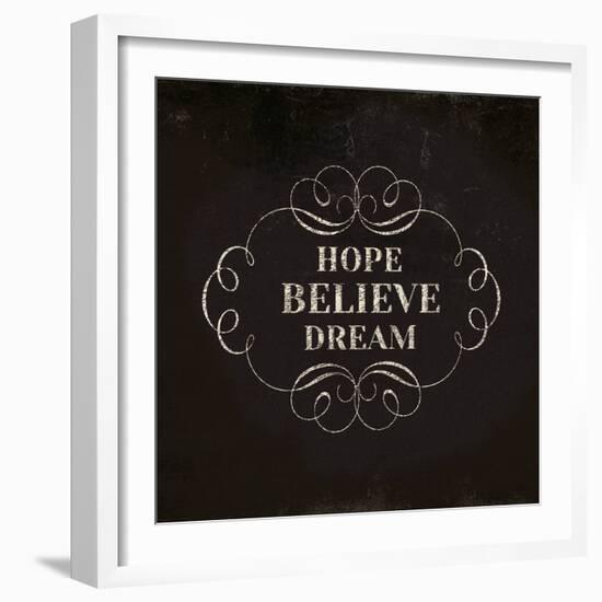 Hope Believe Dream-Lula Bijoux-Framed Art Print