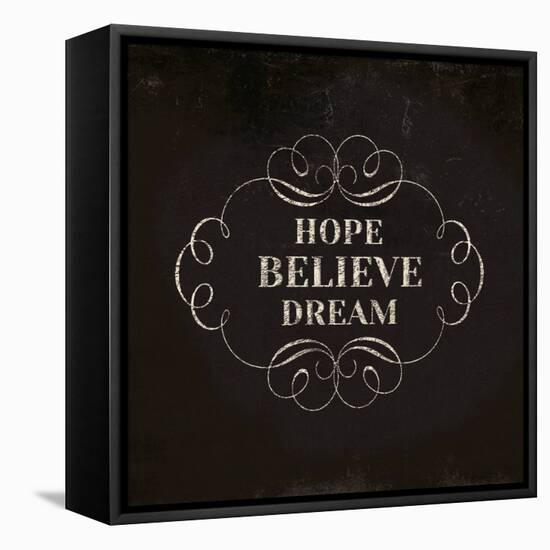 Hope Believe Dream-Lula Bijoux-Framed Stretched Canvas