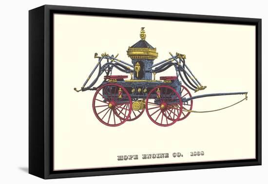 Hope Engine Vintage Fire Wagon-null-Framed Stretched Canvas