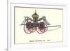 Hope Engine Vintage Fire Wagon-null-Framed Art Print