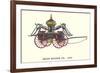 Hope Engine Vintage Fire Wagon-null-Framed Art Print