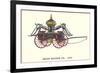 Hope Engine Vintage Fire Wagon-null-Framed Art Print