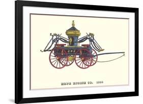 Hope Engine Vintage Fire Wagon-null-Framed Art Print