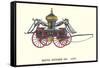 Hope Engine Vintage Fire Wagon-null-Framed Stretched Canvas