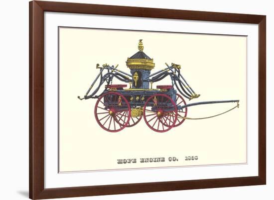 Hope Engine Vintage Fire Wagon-null-Framed Premium Giclee Print