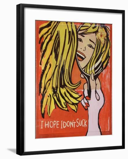 Hope I Dont Suck-Jennie Cooley-Framed Giclee Print