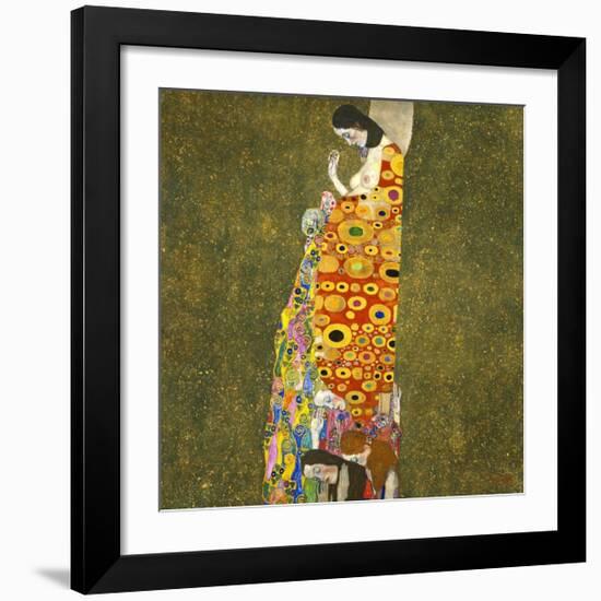 Hope II, 1907-1908-Gustav Klimt-Framed Art Print