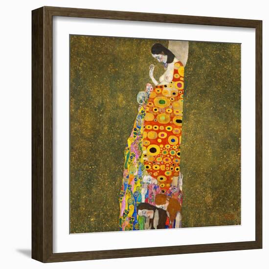 Hope, II by Gustav Klimt-Gustav Klimt-Framed Giclee Print