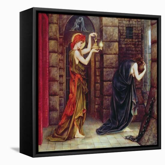 Hope in the Prison of Despair-Evelyn De Morgan-Framed Stretched Canvas