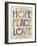 Hope Peace Love-Erin Clark-Framed Giclee Print