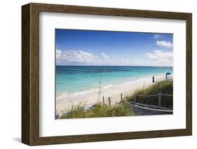 Hope Town Beach, Hope Town, Elbow Cay, Abaco Islands, Bahamas, West Indies, Central America-Jane Sweeney-Framed Photographic Print