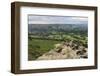 Hope Village from Bamford Edge under Heavy Cloud in Summer-Eleanor Scriven-Framed Photographic Print