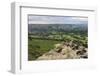 Hope Village from Bamford Edge under Heavy Cloud in Summer-Eleanor Scriven-Framed Photographic Print