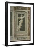 Hope, Winged Female Figure Flying Toward an Angel Who Will Guide Her to Heaven-Giotto di Bondone-Framed Giclee Print