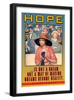 Hope-null-Framed Art Print