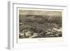 Hopedale, Massachusetts - Panoramic Map-Lantern Press-Framed Art Print