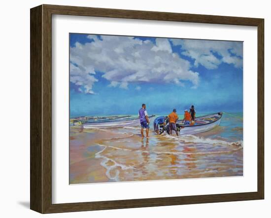 Hopeful, 2021 (oil on linen)-Colin Bootman-Framed Giclee Print