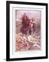 Hopeful Helps Christian to Cross the River-John Byam Liston Shaw-Framed Giclee Print