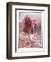 Hopeful Helps Christian to Cross the River-John Byam Liston Shaw-Framed Giclee Print