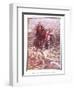 Hopeful Helps Christian to Cross the River-John Byam Liston Shaw-Framed Giclee Print