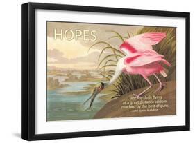 Hopes Are Shy Birds-John James Audubon-Framed Art Print