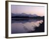 Hopfensee Lake at Sunrise, Near Fussen, Allgau, Bavaria, Germany, Europe-Markus Lange-Framed Photographic Print