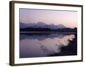 Hopfensee Lake at Sunrise, Near Fussen, Allgau, Bavaria, Germany, Europe-Markus Lange-Framed Photographic Print