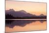 Hopfensee Lake at Sunset, Near Fussen, Allgau, Allgau Alps, Bavaria, Germany, Europe-Markus Lange-Mounted Photographic Print