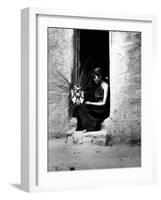 Hopi Basket Weaver-null-Framed Photo