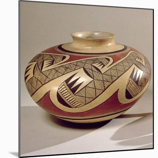 Hopi 'Bullware' Jar, from Arizona (Ceramic)-American-Mounted Giclee Print