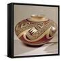 Hopi 'Bullware' Jar, from Arizona (Ceramic)-American-Framed Stretched Canvas