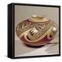 Hopi 'Bullware' Jar, from Arizona (Ceramic)-American-Framed Stretched Canvas