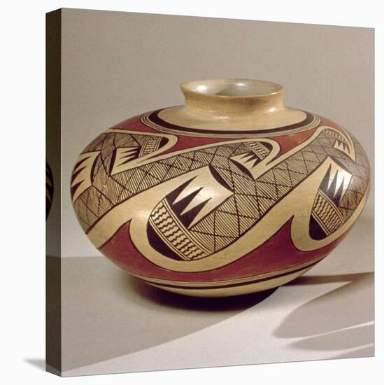 Hopi 'Bullware' Jar, from Arizona (Ceramic)-American-Stretched Canvas