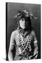 Hopi Chief, c1900-Edward S. Curtis-Stretched Canvas