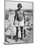 Hopi Hunter (B/W Photo)-American Photographer-Mounted Giclee Print