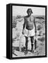 Hopi Hunter (B/W Photo)-American Photographer-Framed Stretched Canvas