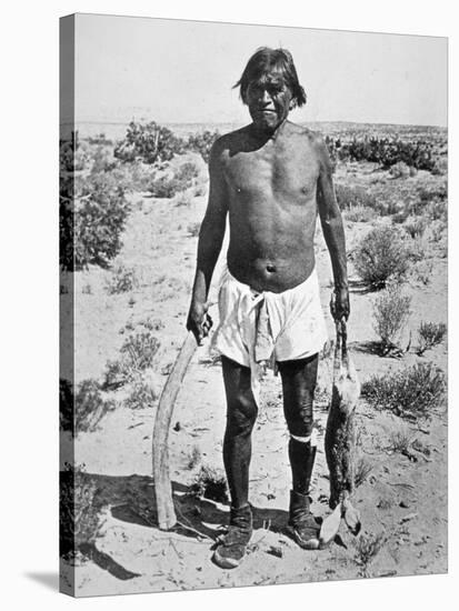 Hopi Hunter (B/W Photo)-American Photographer-Stretched Canvas