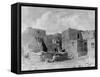 Hopi Indians Snake Kiva Oraibi Pueblo Photograph - Arizona-Lantern Press-Framed Stretched Canvas